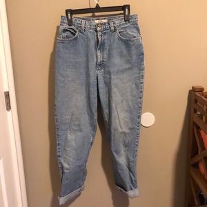 High waisted mom jeans